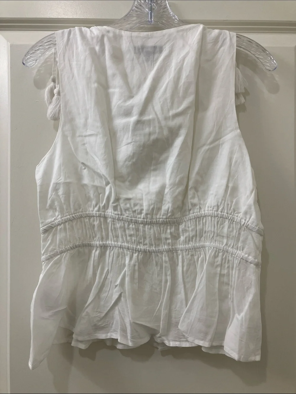 J. CREW V-neck cotton voile top